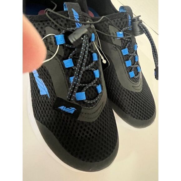Avia Avi Spirit Slip On Boys' Sneakers, Black/blue, Sz. 4 - Picture 3 of 11